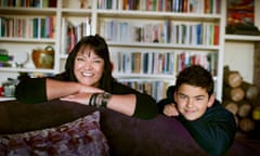 Suzanne Finnamore, with her son Pablo, 10, at home in 2009.