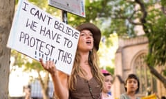 #LetThemStay protester in Sydney on Feb 8, 2016.