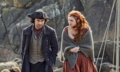 A scene from Poldark featuring Aidan Turner and Eleanor Tomlinson