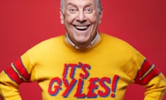 Gyles Brandreth wearing a yellow jumper