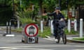 Low-traffic neighbourhood barrier in London