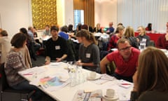 Teachers and librarians at the Reading for Pleasure conference 25 November 2016