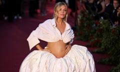 A pregnant Sienna Miller at Vogue World in London this autumn.