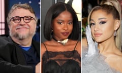 Ariana Grande Guillermo del Toro Amanda Gorman Composite.