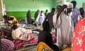 A crowded ward at a hospital in El Fasher, in North Darfur State.