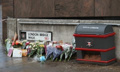 Floral tributes for victims of Friday’s London Bridge attack