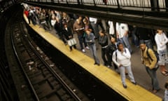 New Yorkers Continue To Ride Subway Despite Terror Threat<br>NEW YORK - OCTOBER 9: Subway riders wait for a train on the platform at Union Square station October 9, 2005 in New York City. New Yorkers continued to ride the subway today, the date officials warned of a possible terror attack on the subway. (Photo by Mario Tama/Getty Images)