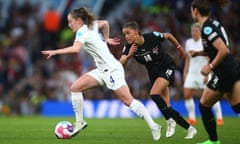 Keira Walsh, seen here in action against Austria, has been an ever-present in the England starting line-up during Euro 2022.