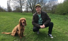 Mark Newnham and his cocker spaniel, Lenny.
Sent by him for Robin McKie's  Huntington's disease story.