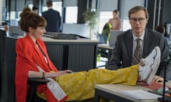 The Outlaws series 2,05-06-2022,The Outlaws series 2 Ep1,1,Gabby (ELEANOR TOMLINSON), Greg (STEPHEN MERCHANT),Picture shows: Gabby (ELEANOR TOMLINSON), Greg (STEPHEN MERCHANT) ,Big Talk/Four Eyes,James Pardon