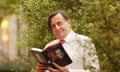 The late Barry Humphries, a renowned bibliophile, poses with his own book My Life as Me in 2002.