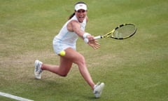 Johanna Konta in action in the Viking Open at the Nottingham Tennis Centre, 2021.