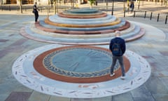 MANCHESTER, 13 August 2019 - A new memorial to the Peterloo Massacre, designed by artist Jeremy Deller and revealed to the public three days before the event’s 200th anniversary. Christopher Thomond for The Guardian.