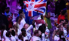 Closing Ceremony 2016 Olympic Games - Olympics: Day 16<br>RIO DE JANEIRO, BRAZIL - AUGUST 21:  Team Great Britain walks during the 'Heroes of the Games' segment during the Closing Ceremony on Day 16 of the Rio 2016 Olympic Games at Maracana Stadium on August 21, 2016 in Rio de Janeiro, Brazil.  (Photo by David Ramos/Getty Images)