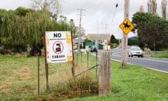 Sign opposing incinerator in Tarago