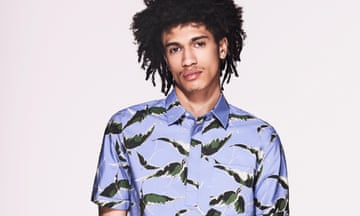 man wearing beach shirt