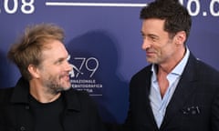 Florian Zeller and Hugh Jackman at the 79th Venice international film festival. 