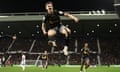 David Brooks leaps in celebration after doubling Southampton’s lead at West Brom