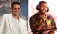 Composite: Brad Pitt who has performed with Frank Ocean