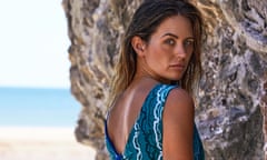 Jesinta Franklin models in Liandra's 'Fruits of the Sea' campaign.