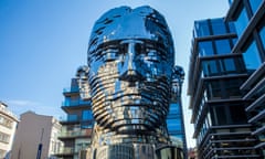 The Head of Franz Kafka, at the Quadrio shopping mall in Prague