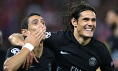 ANgel Di Maria and Edinson Cavani