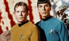 William Shatner as Captain Kirk and Leonard Nimoy as Spock in 1966