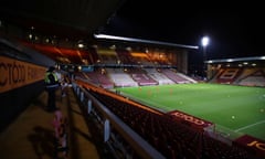 Bradford City’s stadium before the League Two game against Colchester this month.