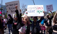 The Women’s March in Los Angeles in April. The Dobbs decision has had a seismic impact on reproductive rights.