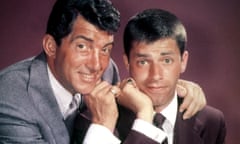 Jerry Lewis, right, with Dean Martin: in their double act, Martin took the role of worldly philanderer, and Lewis was the gormless hanger-on.