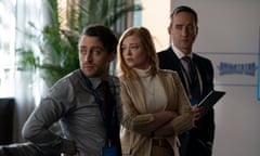 Kieran Culkin, Sarah Snook and Matthew Macfadyen in Succession.