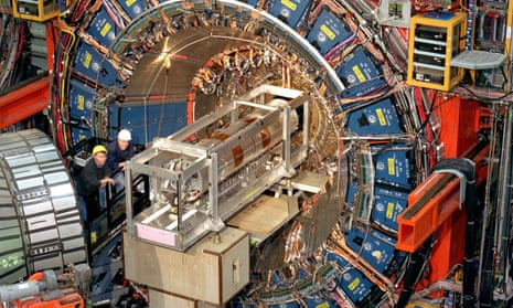 Workers with the collider detector at Illinois’ Fermi National Accelerator Laboratory, whose new calculation of the W boson has shaken up scientific thinking on the universe