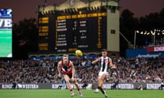 Nick Daicos starred for Collingwood against St Kilda at the Adelaide Oval in Gather Round.