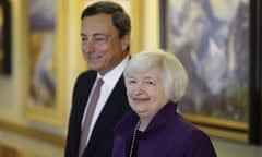 ECB boss Mario Draghi and Fed chair Janet Yellen)