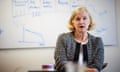 Amanda Spielman in front of a whiteboard