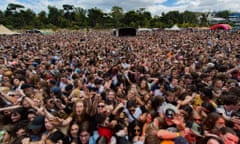 The crowd at Laneway festival 2019 in Melbourne in February