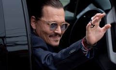 Johnny Depp leaving court last week.