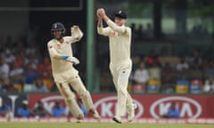 Ben Foakes (left) celebrates a wicket with Ben Stokes during the victory over Sri Lanka in Colombo that sealed England’s whitewash.