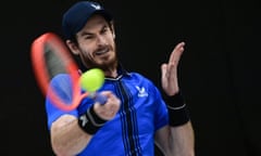 Andy Murray in action at the ATP Challenger in Italy