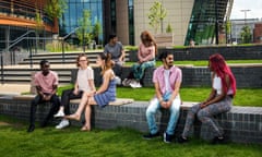 Students at De Montfort University, Leicester.