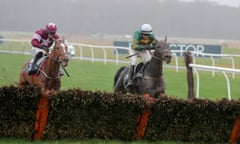 Buveur D’Air, ridden by Barry Geraghty, takes the final flight