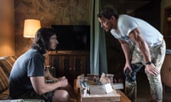 Rural crime story … Adam Driver and Channing Tatum in Logan Lucky.