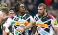 Saracens v Harlequins - Aviva Premiership<br>Rugby Union - Saracens v Harlequins - Aviva Premiership - Wembley Stadium - 28/3/15 
Harlequins' Chris Robshaw and Marland Yarde look dejected after Saracens' fourth try 
Mandatory Credit: Action Images / Andrew Couldridge 
Livepic 
EDITORIAL USE ONLY.