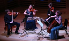 The Sacconi Quartet’s 15th-anniversary concert at Kings Place, London.
