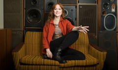 Hannah Peel photographed at the specialist hi-fi shop Audio Gold, north London
