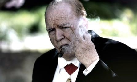 Cox as Churchill.