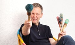 David Shrigley, artist, photographed in his studio in Sidmouth, Devon,. UK