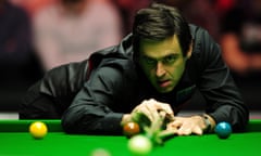 The Dafabet Masters - Day Three<br>LONDON, ENGLAND - JANUARY 12: Ronnie O'Sullivan of England plays a shot during his round one match against Mark Williams of Wales on Day Three of The Dafabet Masters at Alexandra Palace on January 12, 2016 in London, England. (Photo by Dan Mullan/Getty Images)