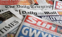 A collection of British newspapers