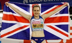 Laura Muir left the field trailing in her wake as she crossed the finish line to win gold in the final of the women’s 1500m in Glasgow.